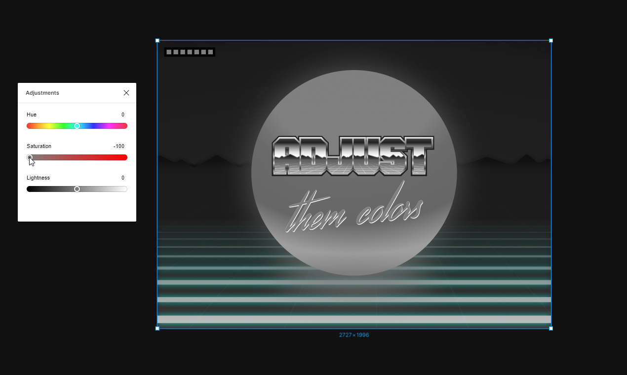 Adjustments gallery image