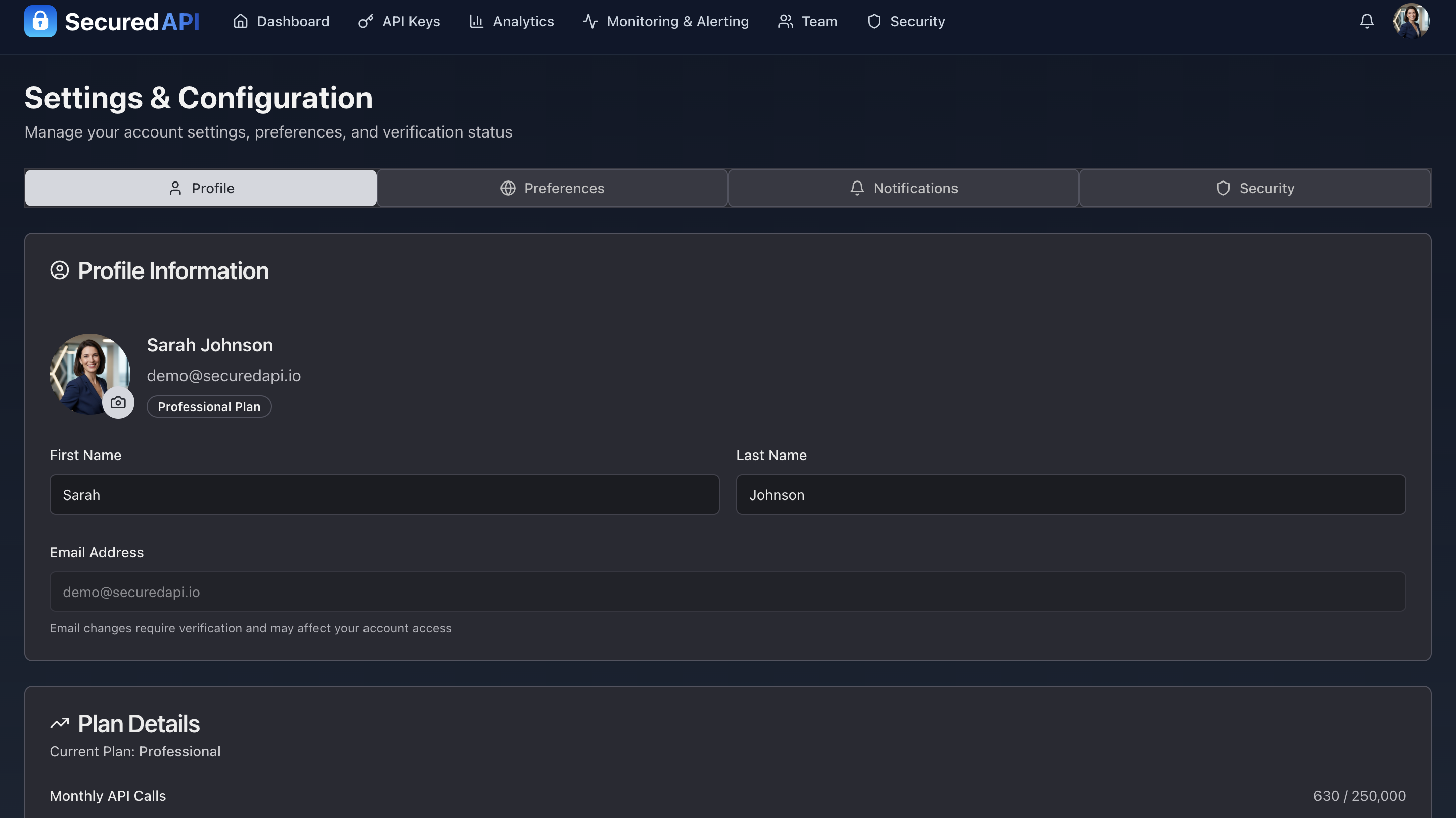 Secured API gallery image