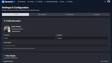 Secured API gallery image