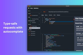 TypeScript Autocompletion: Use TypeScript to ensure flawless API requests with intelligent autocompletion.