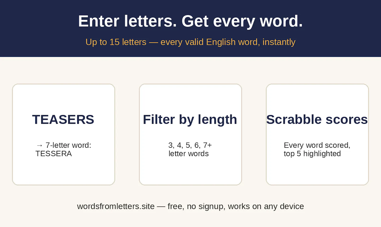 Letters to Words screenshot 2