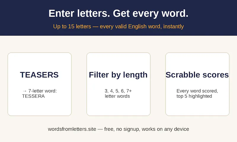 Letters to Words screenshot 2