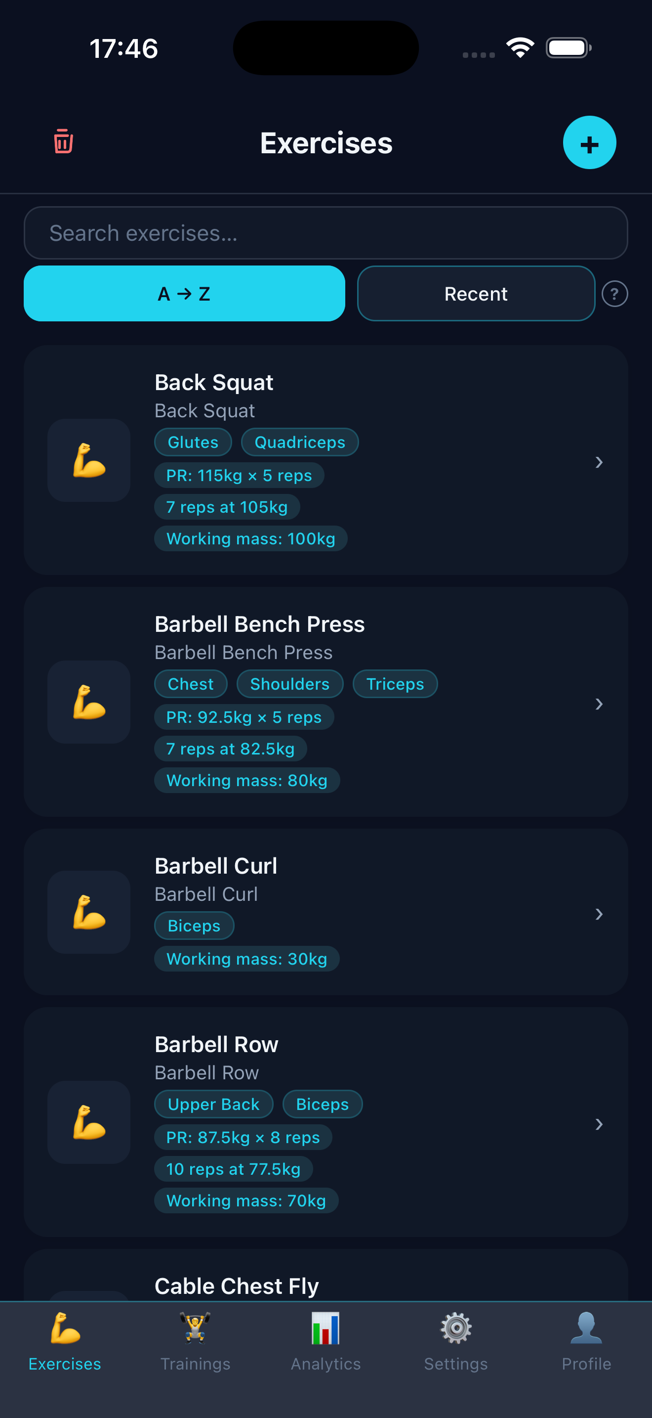 FitTracker Strength Analytics gallery image