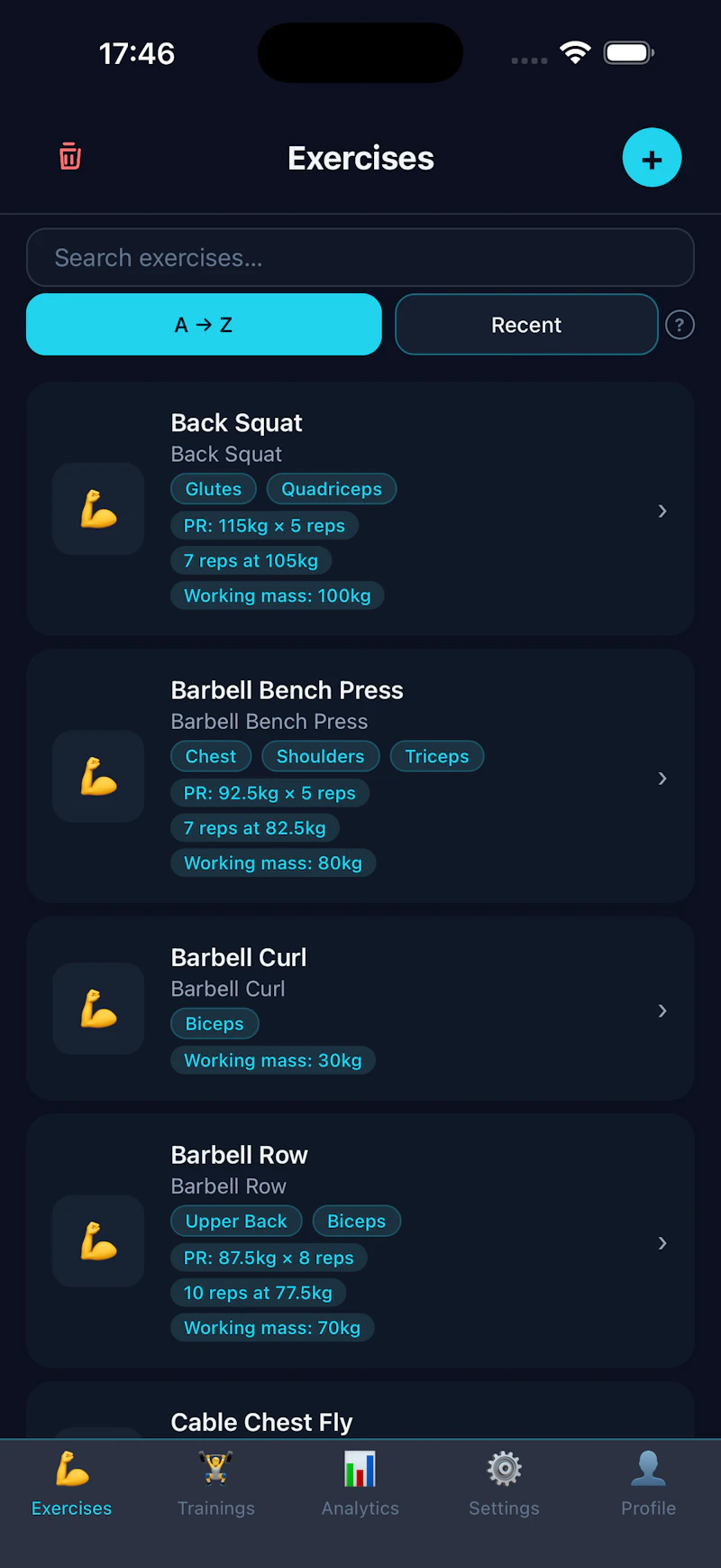 FitTracker Strength Analytics screenshot 9