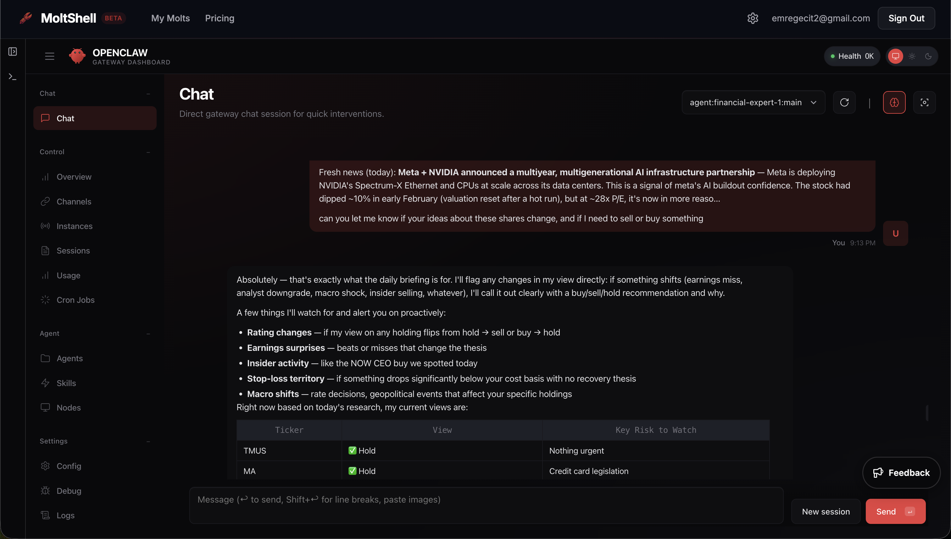 MoltShell - Screenshot 4 showing product features and functionality