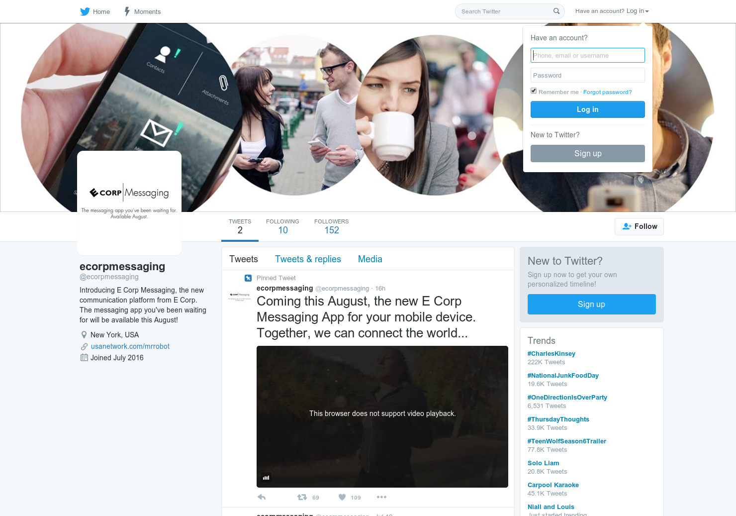 E Corp Messaging gallery image