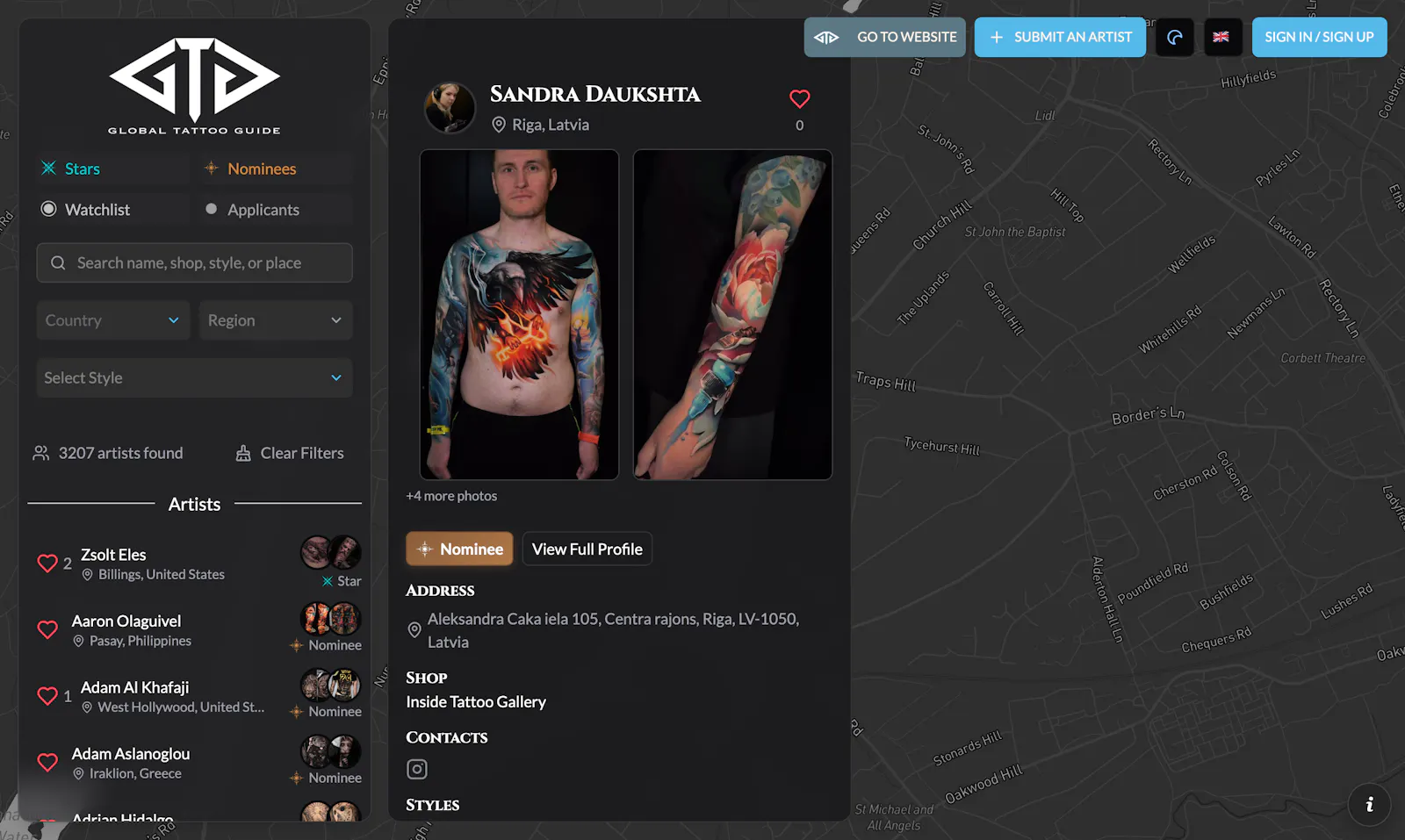 Global Tattoo Guide screenshot 3