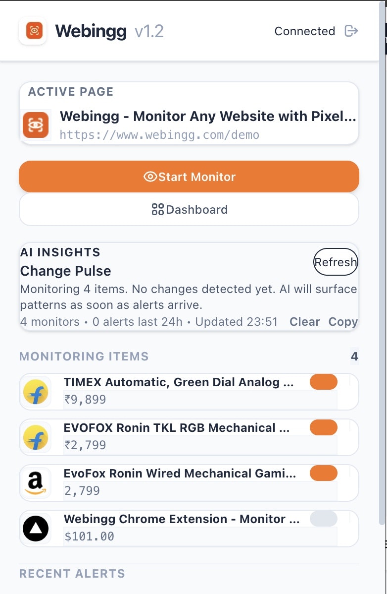 Webingg.com - Screenshot 4 showing product features and functionality