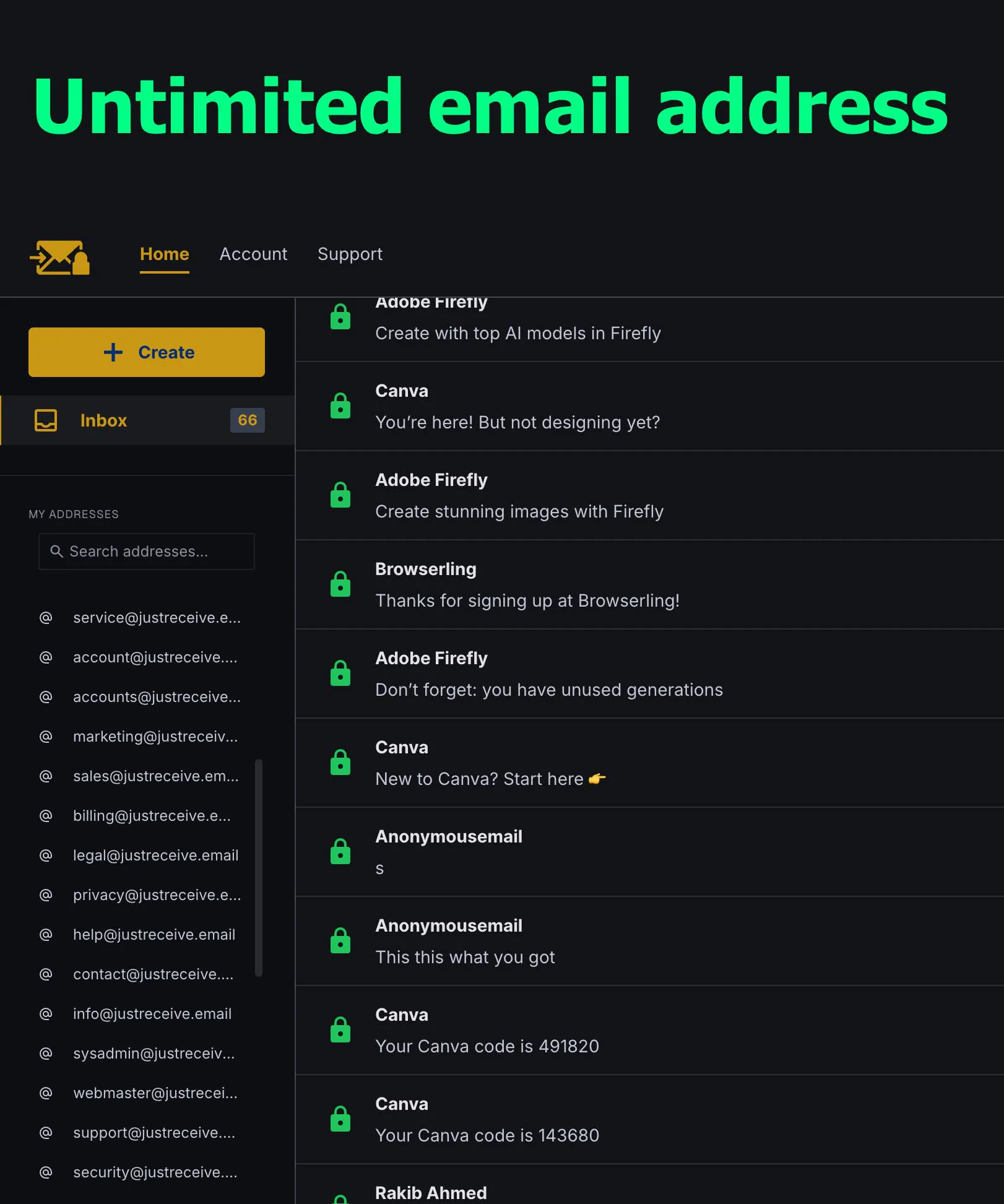 Just Receive Email gallery image
