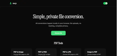 tree.je- Simple, private file conversion gallery image
