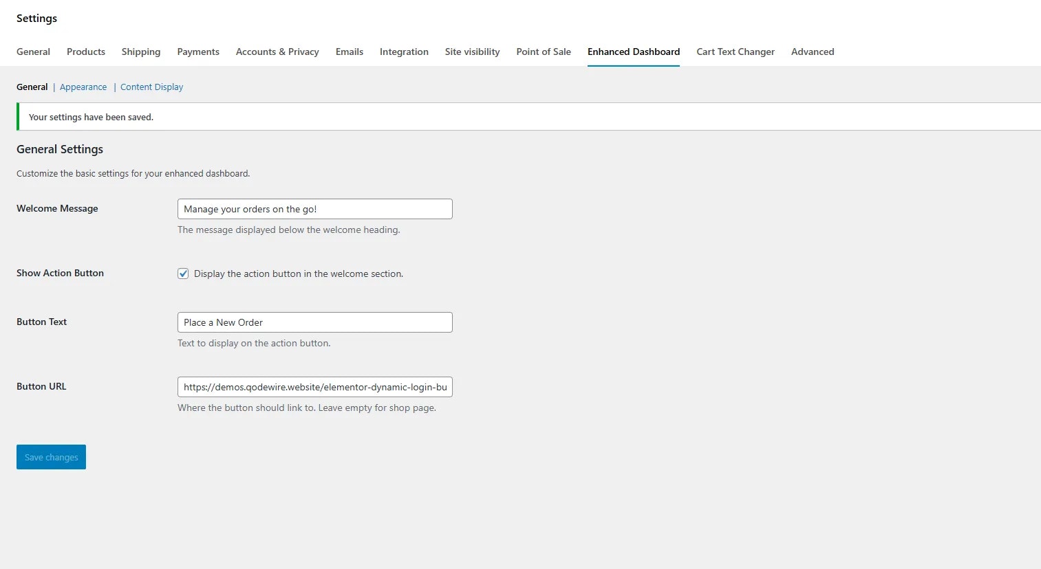 Modern WooCommerce Customer Dashboard - Screenshot 4 showing product features and functionality