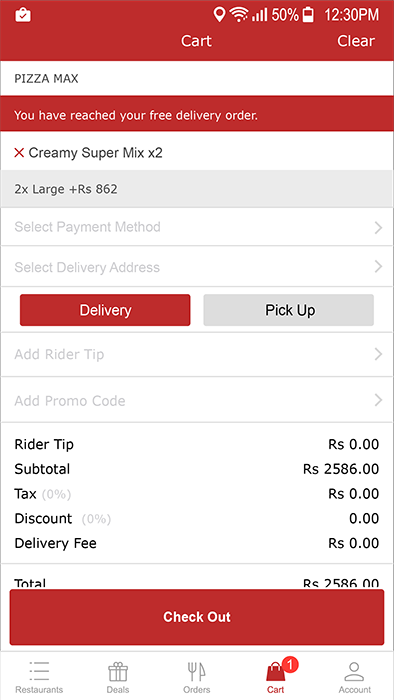 Food Delivery. Restaurant IOS gallery image