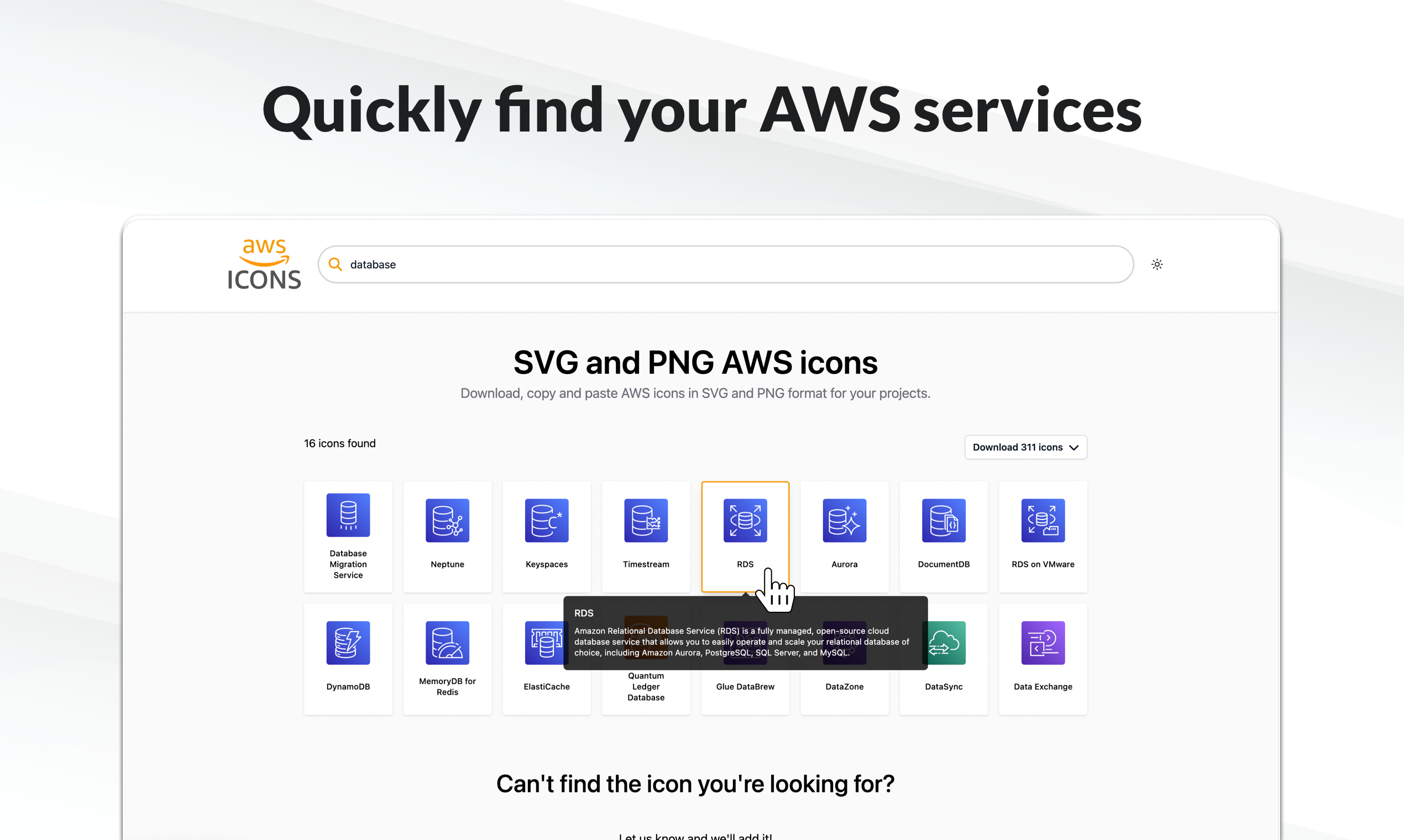 AWS आइकन - अपने तकनीकी आरेखों के लिए AWS सेवा आइकन कॉपी और पेस्ट करें मीडिया 3