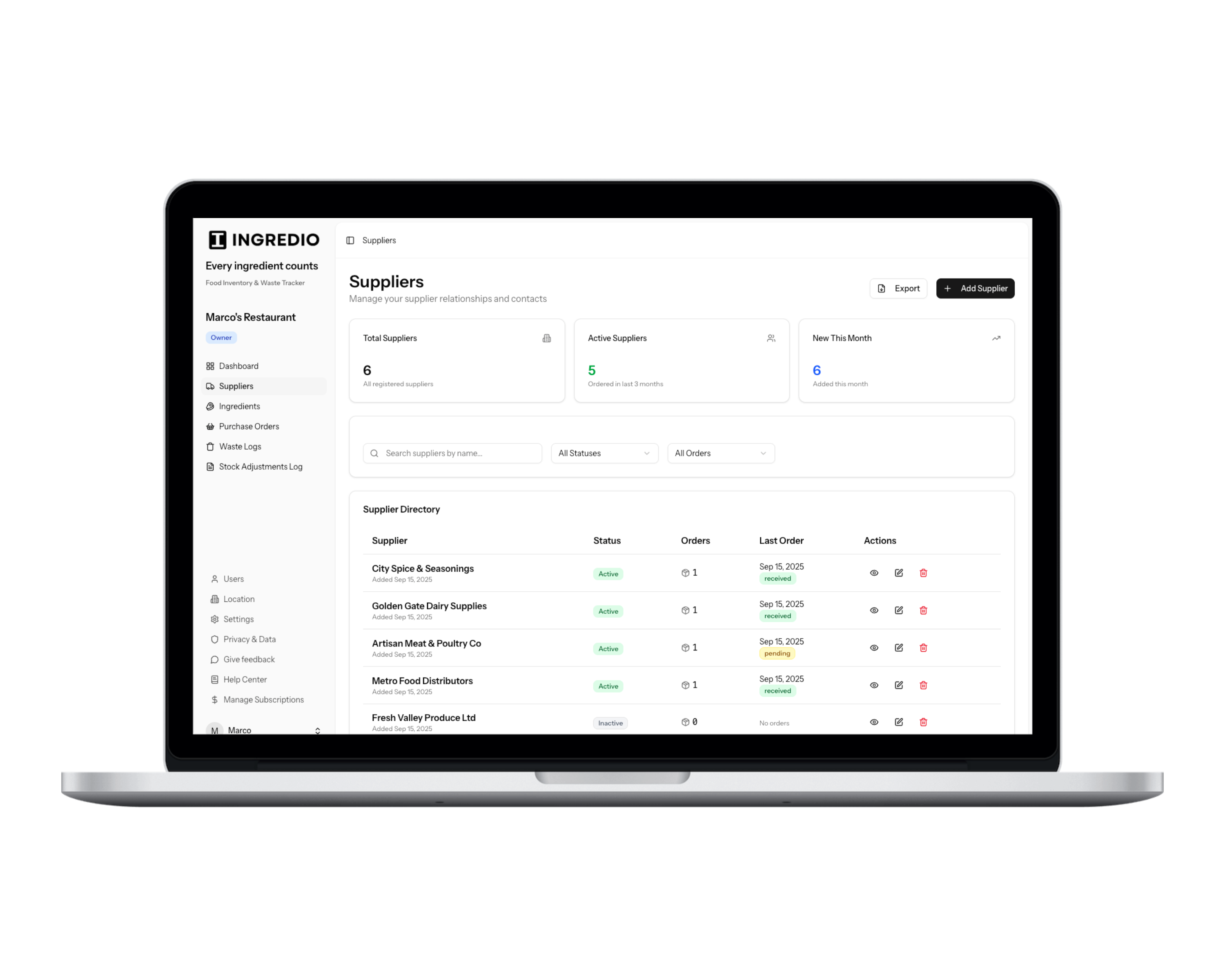 Ingredio: Food Inventory & Waste Tracker gallery image