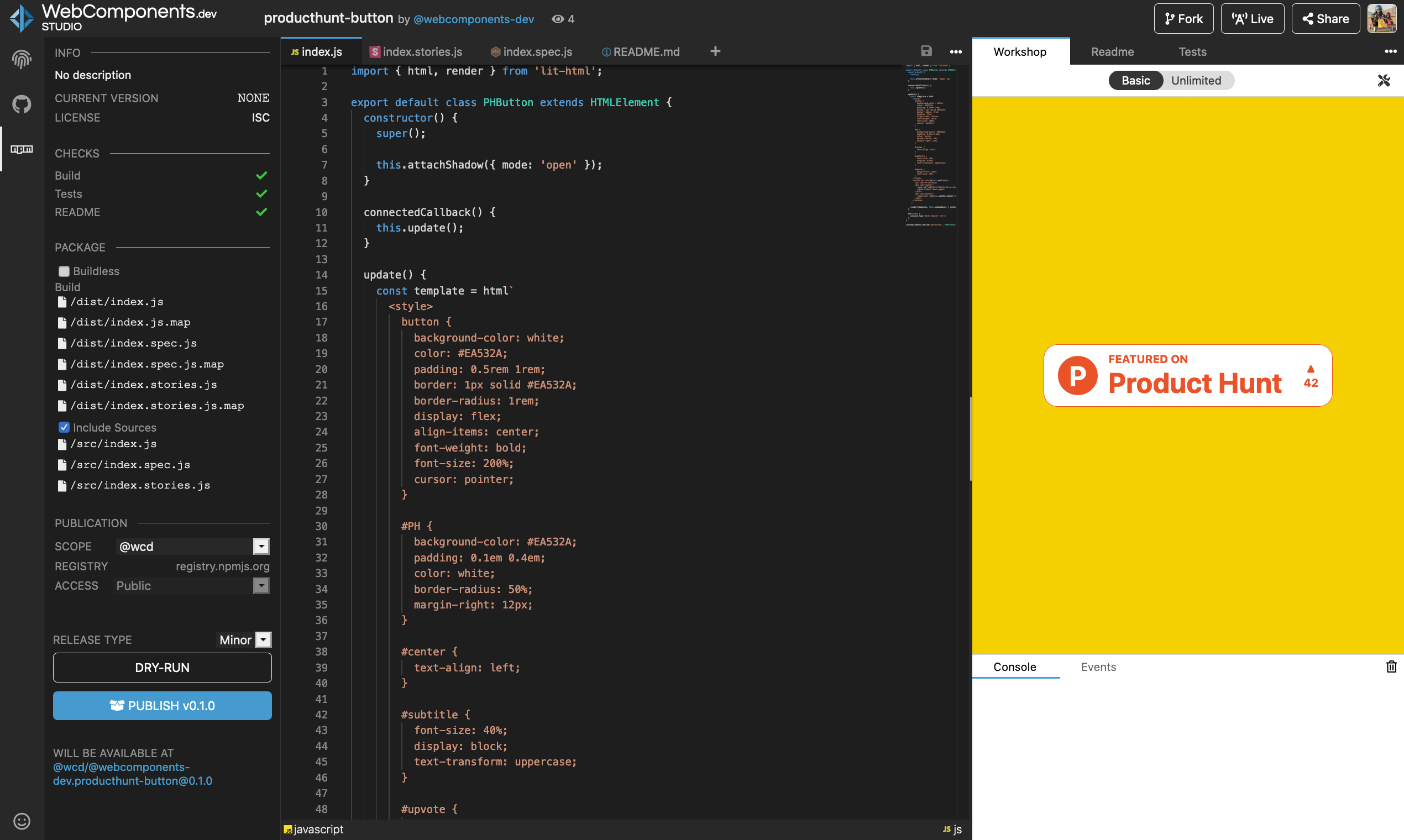 WebComponents.dev gallery image