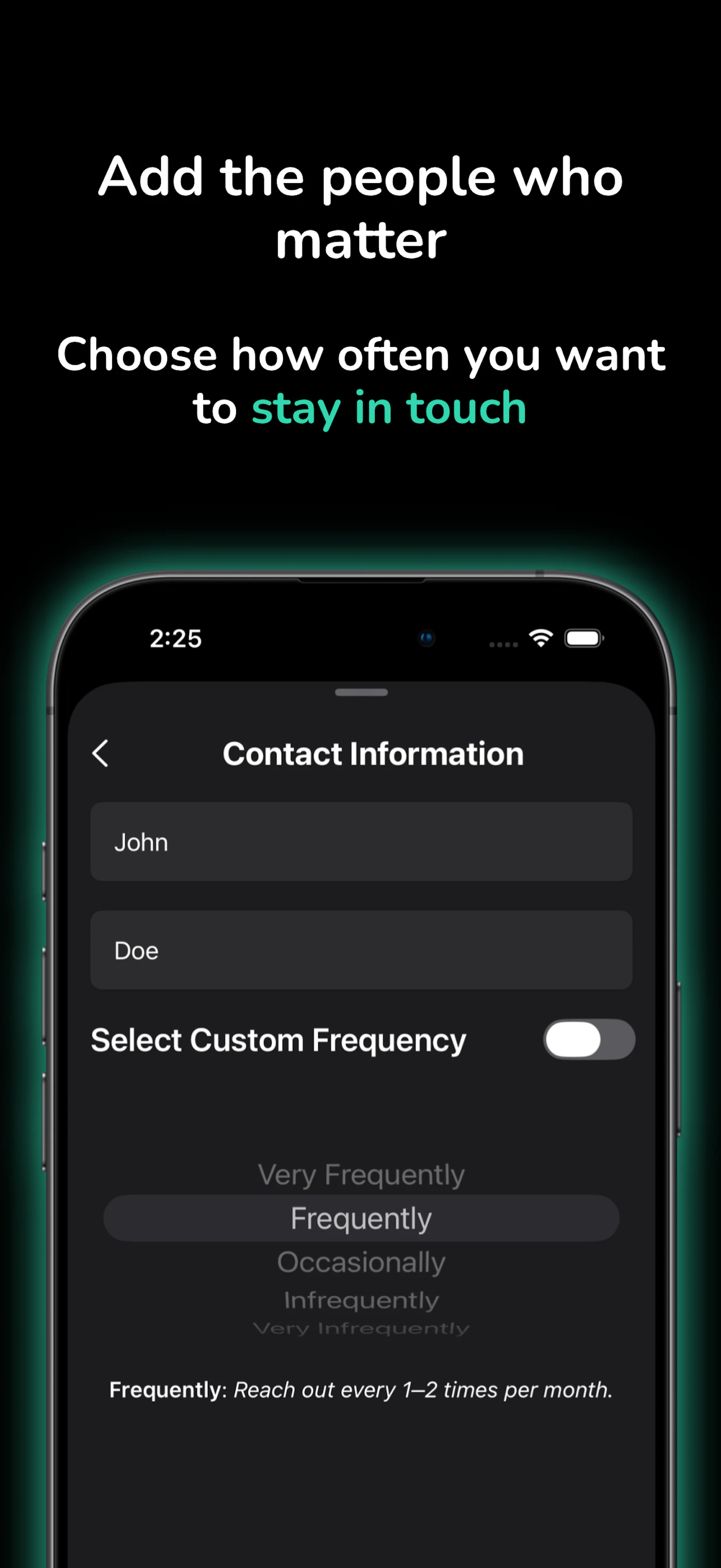 Kinty: Contact Reminders screenshot 2