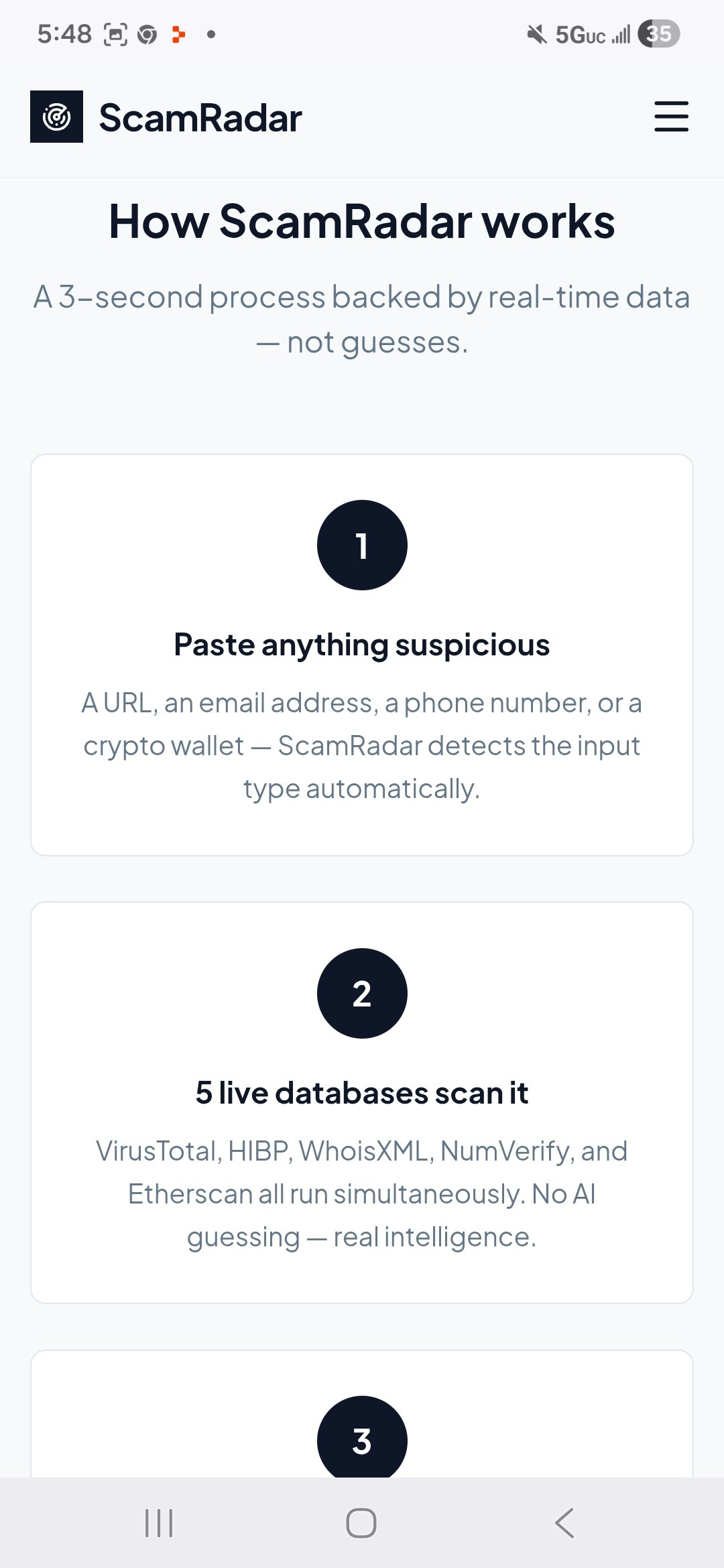 ScamRadar gallery image
