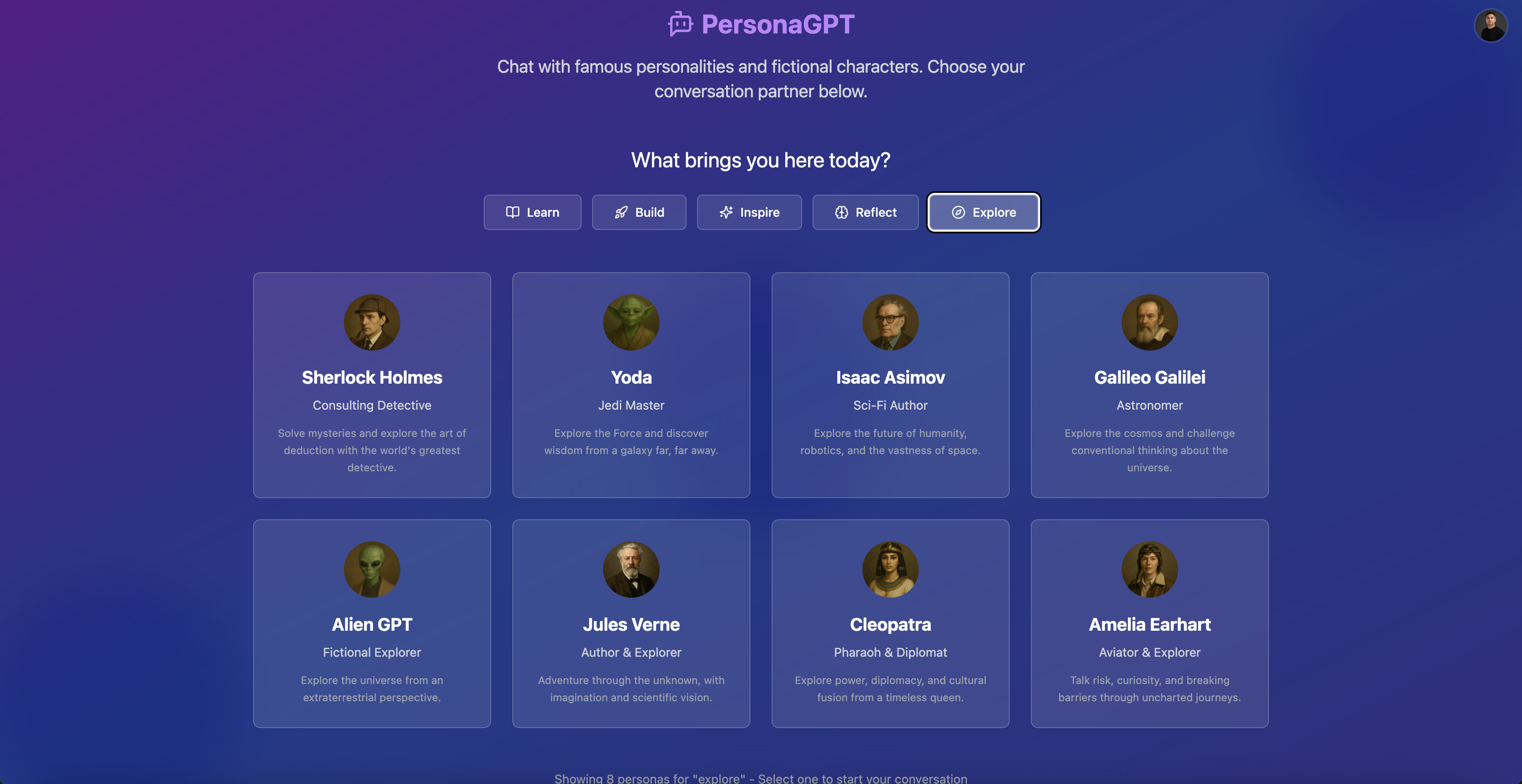 PersonaGPT gallery image