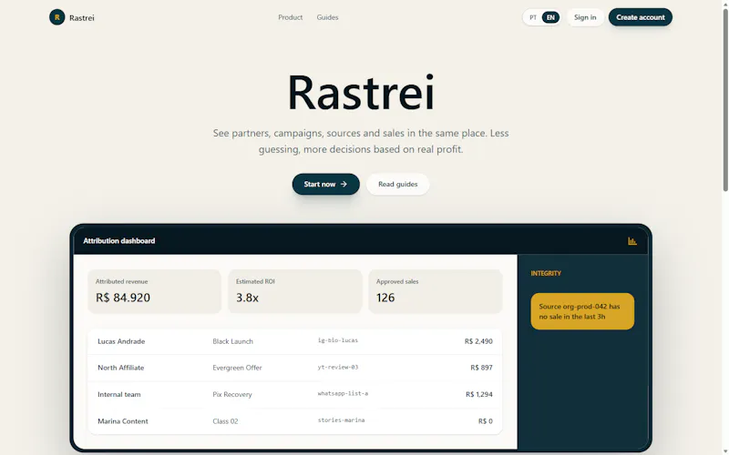 Rastrei screenshot 1