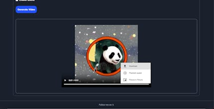 Logotipo do ShortVideoGen em um fundo de quadros de vídeo vibrantes, representando a criatividade e versatilidade do aplicativo.