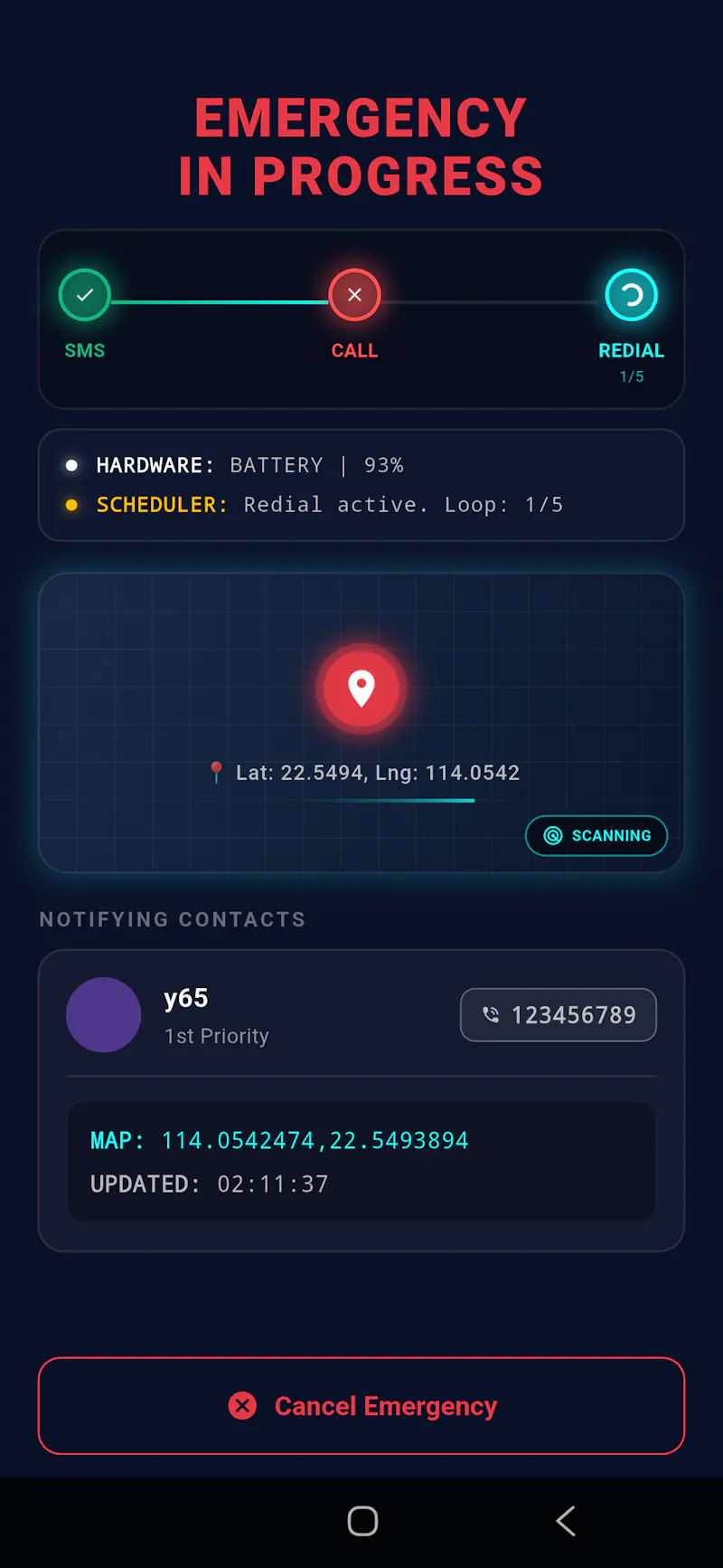 Sentry: Offline Voice SOS for Dumbphones screenshot 3
