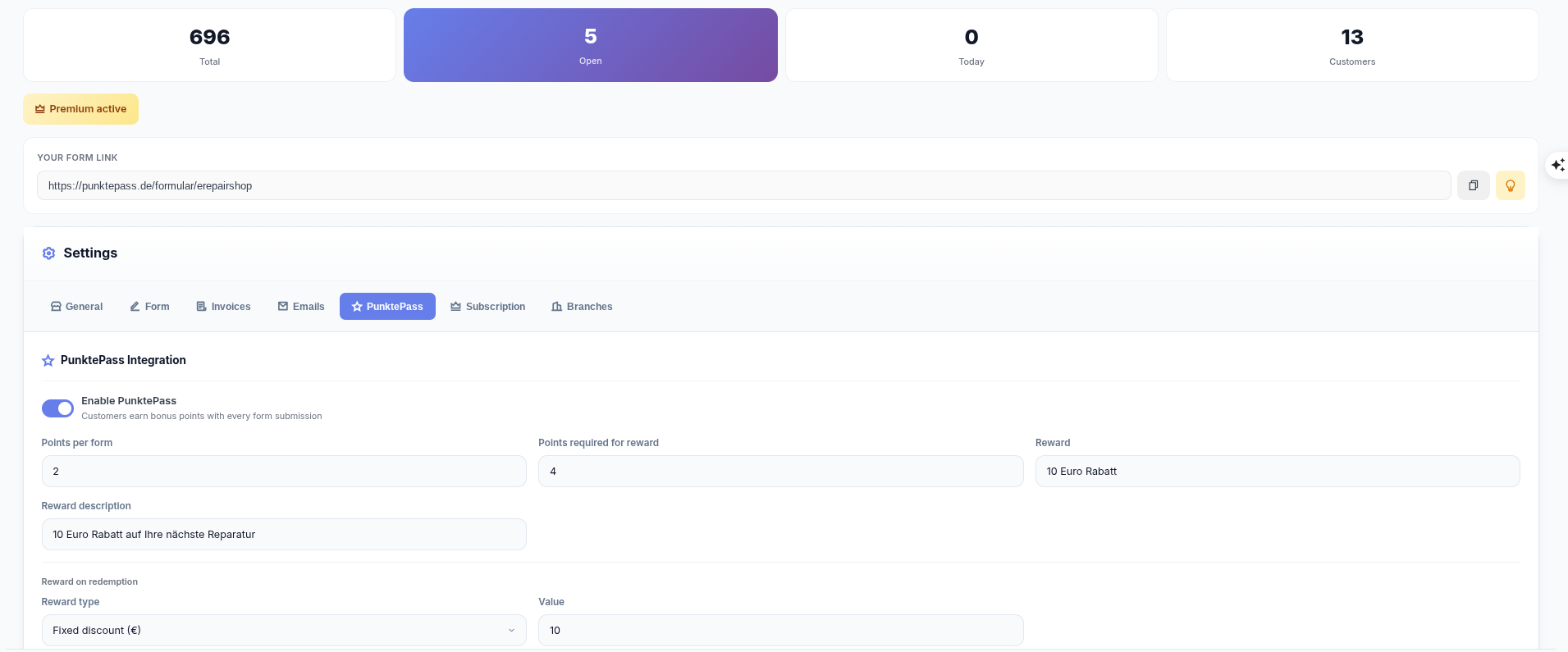 Reparaturpass - Screenshot 2 showing product features and functionality