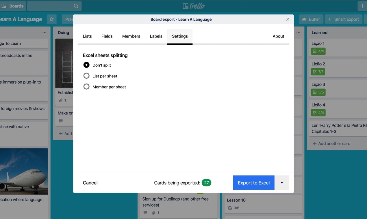 Smart Export for Trello gallery image
