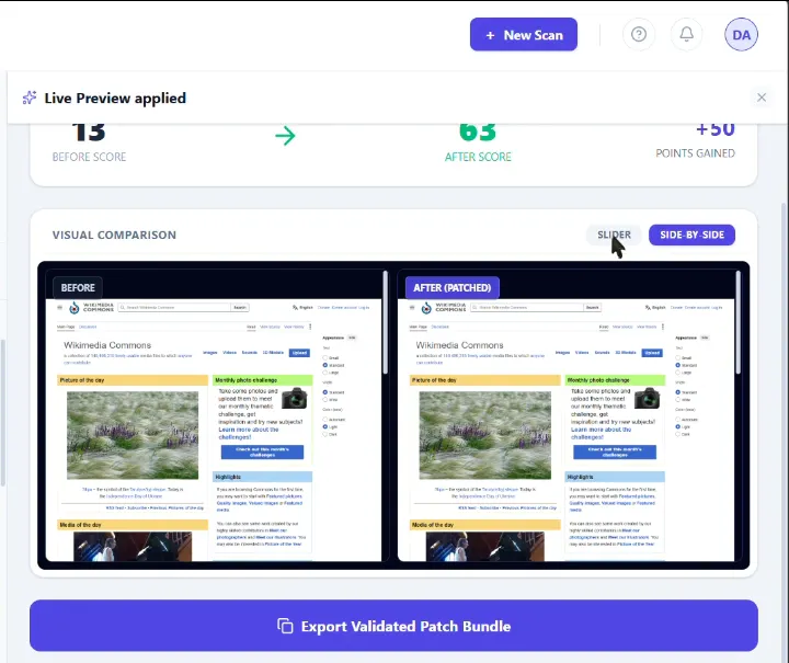 RealFix A11y gallery image