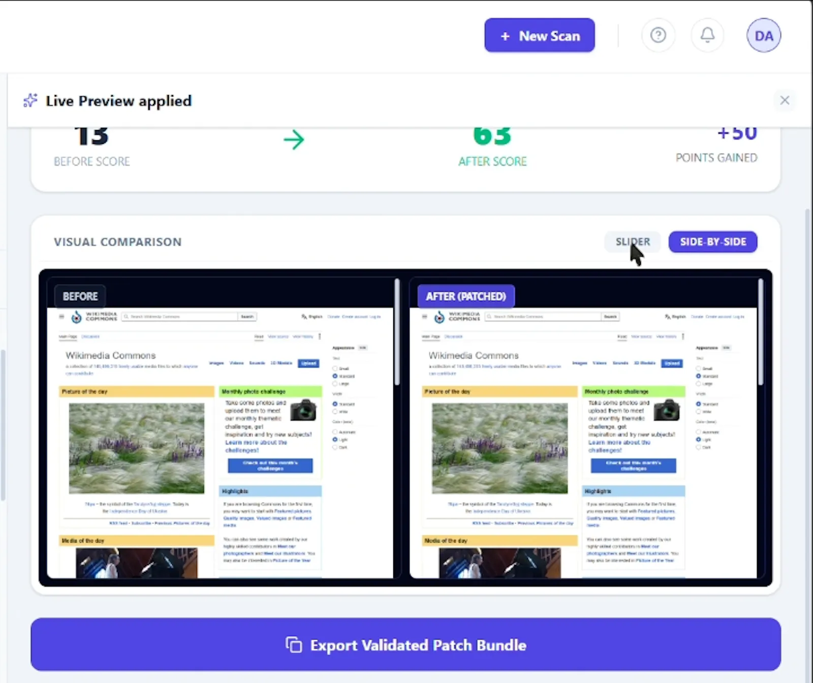 RealFix A11y screenshot 3