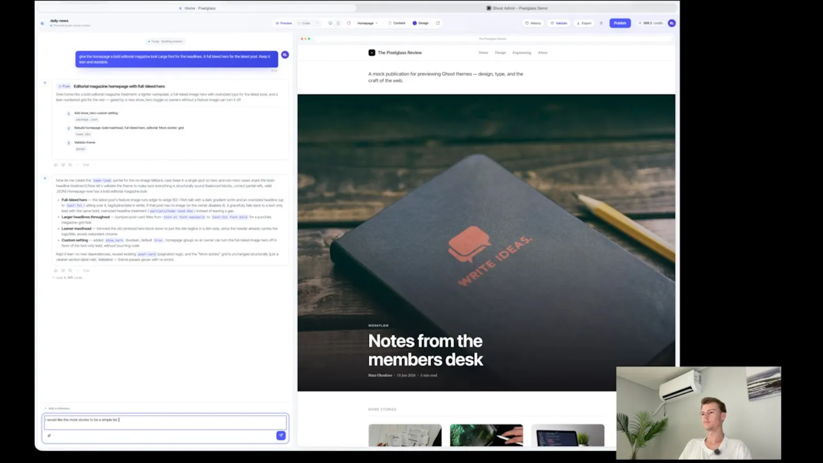 PixelGlass screenshot 1 (video preview)