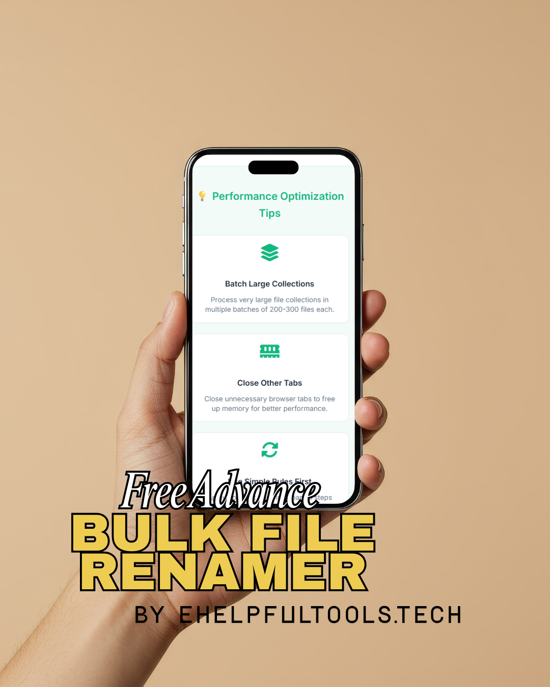 Free Bulk Filename Renamer & Formatter - Screenshot 3 showing product features and functionality
