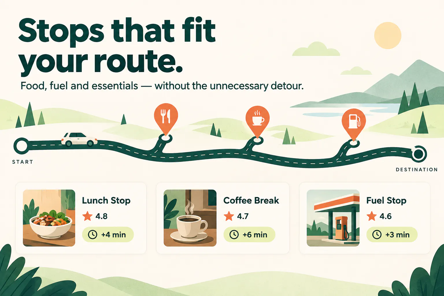 Pitstop — better stops, on the way gallery image