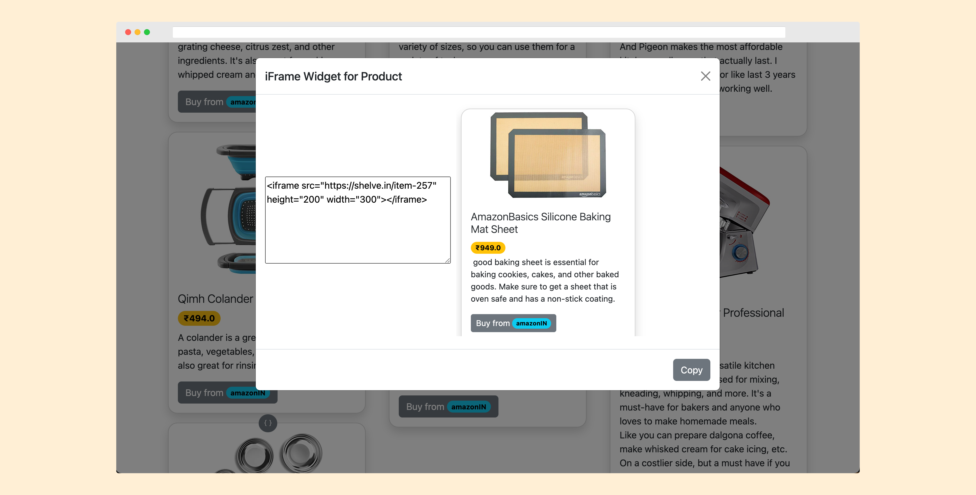 Shelve gallery image