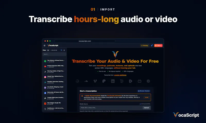 VocaScript screenshot 2