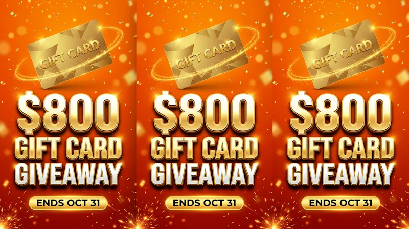 Enter to Win an $800 Gift Card screenshot 1