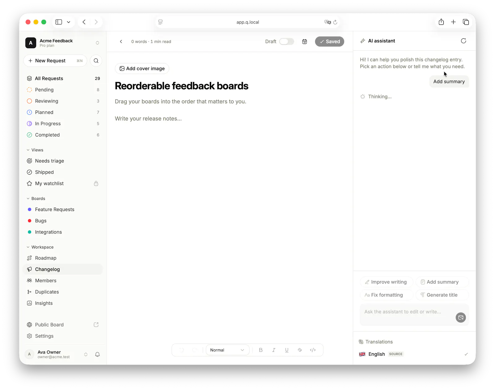 QuokkaJot — happier user insights screenshot 4