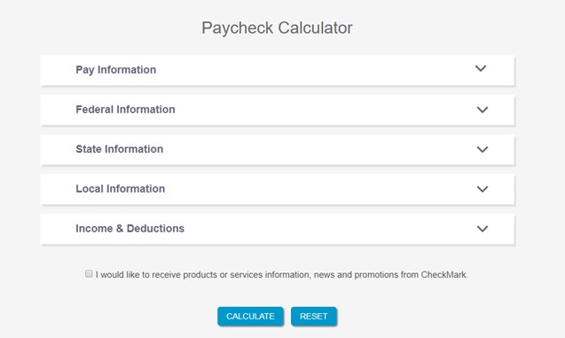 CheckMark Paycheck Calculator gallery image