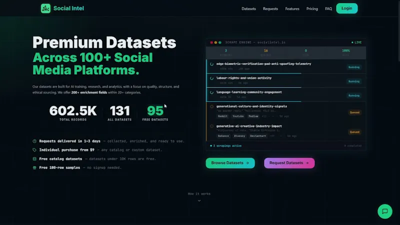 Social Intel v2.6.0 screenshot 1 (video preview)