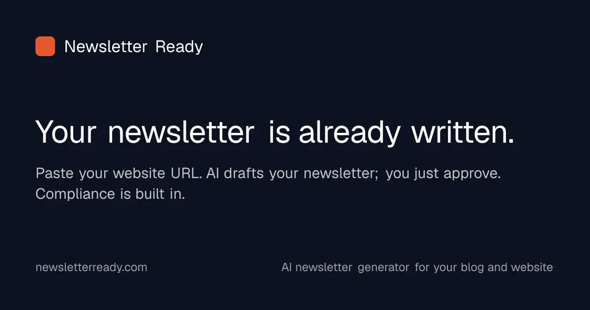 Newsletter Ready gallery image