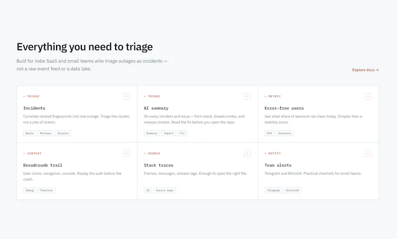 RetraceKit – incidents tracking platform screenshot 6