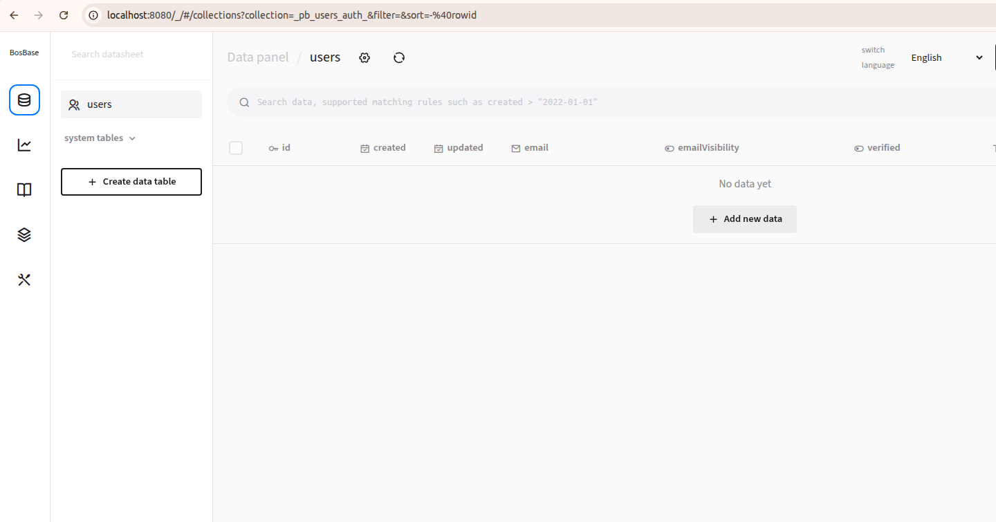 Bosbase gallery image