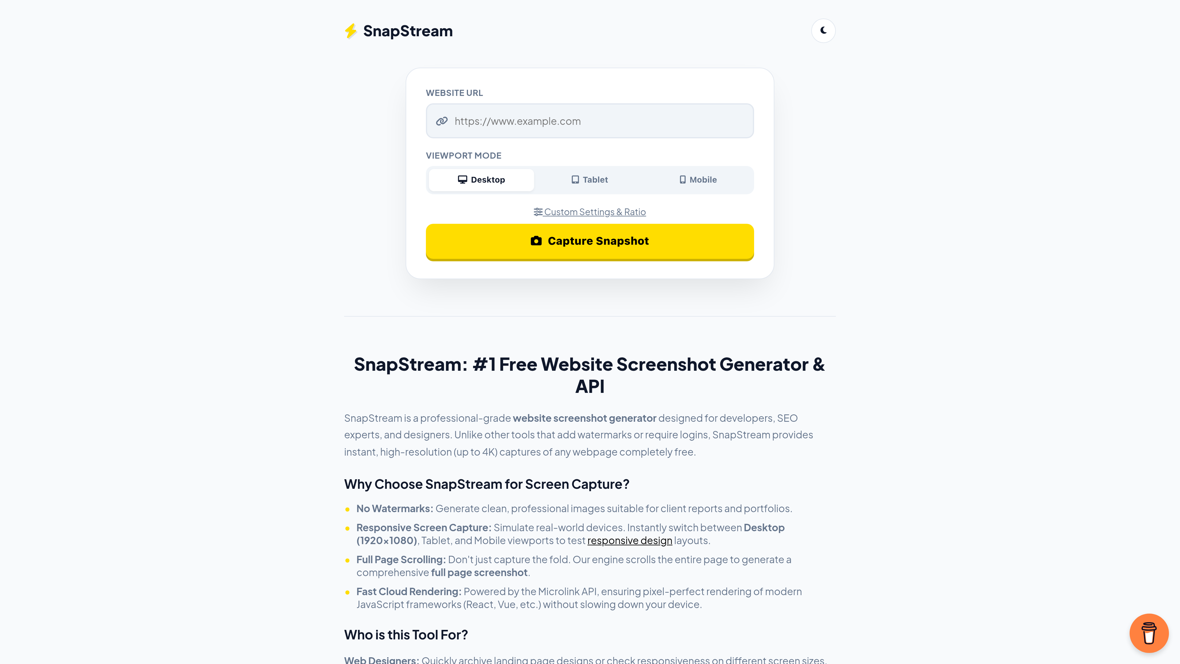 SnapStream - Screenshot 2 showing product features and functionality