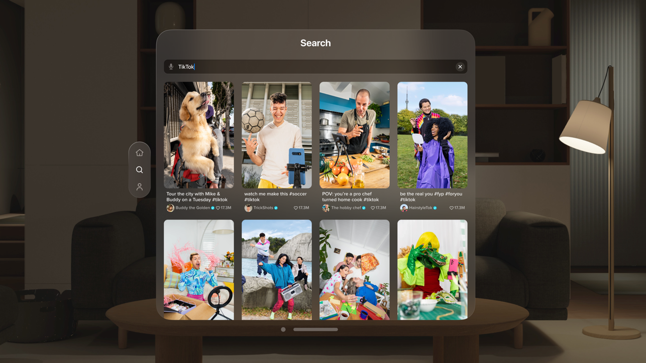 Tiktok pour Vision Pro media 4