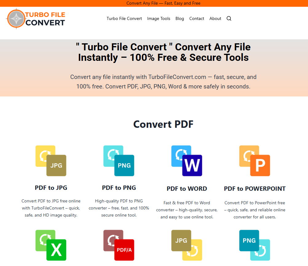 turbo file convert - Main product screenshot demonstrating key features and user interface