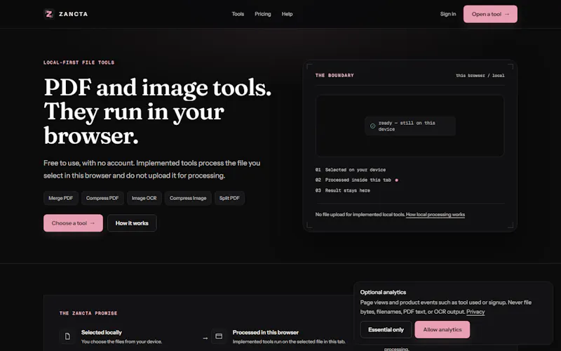 ZANCTA screenshot 1
