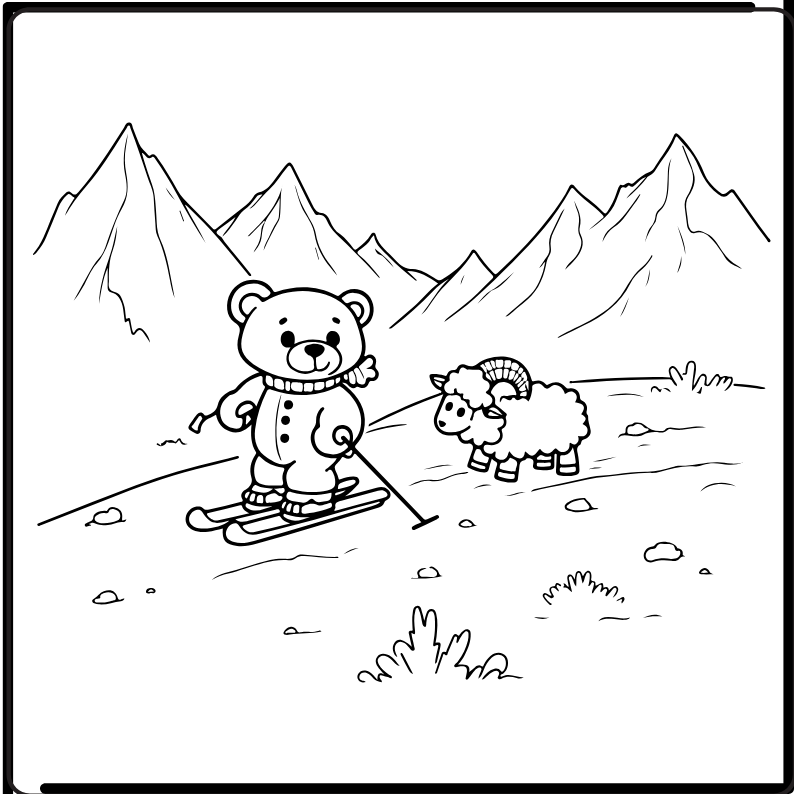 Cozy Friends Coloring Book for Kids  - Screenshot 3 showing product features and functionality