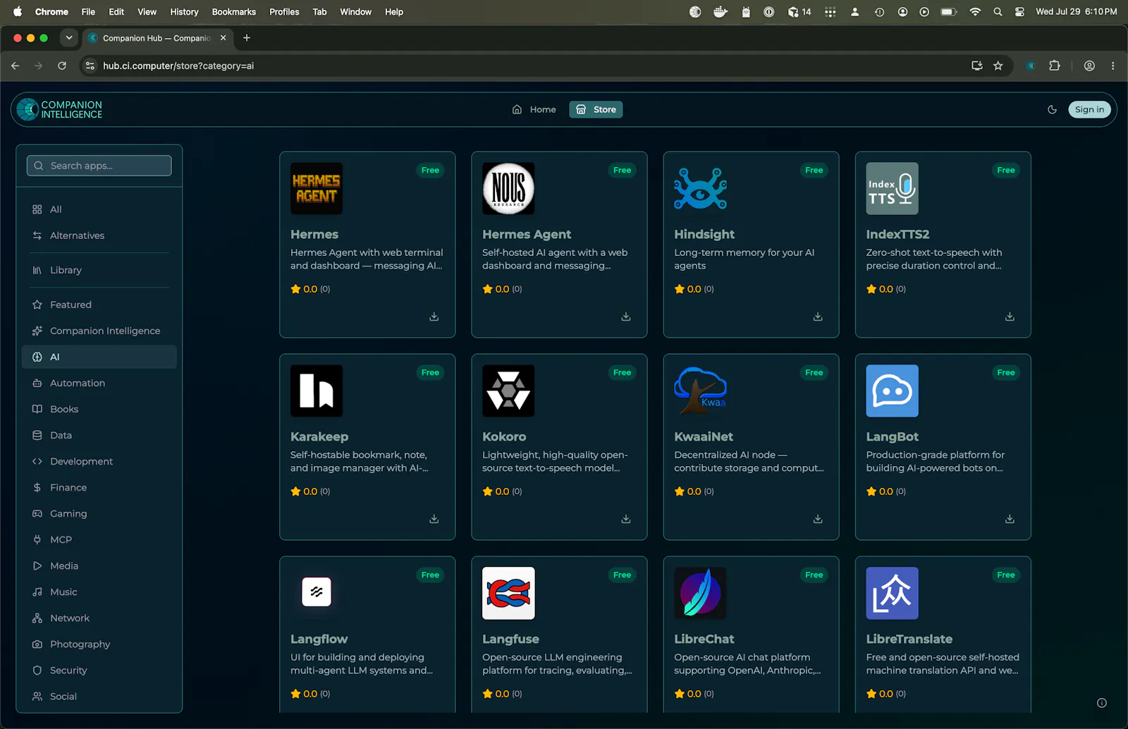 Companion Intelligence App Store screenshot 6