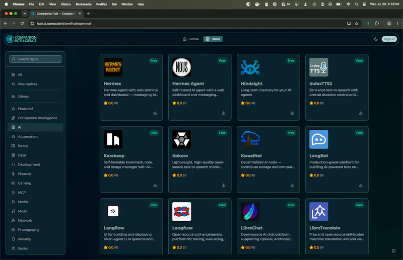 Companion Intelligence App Store screenshot 6