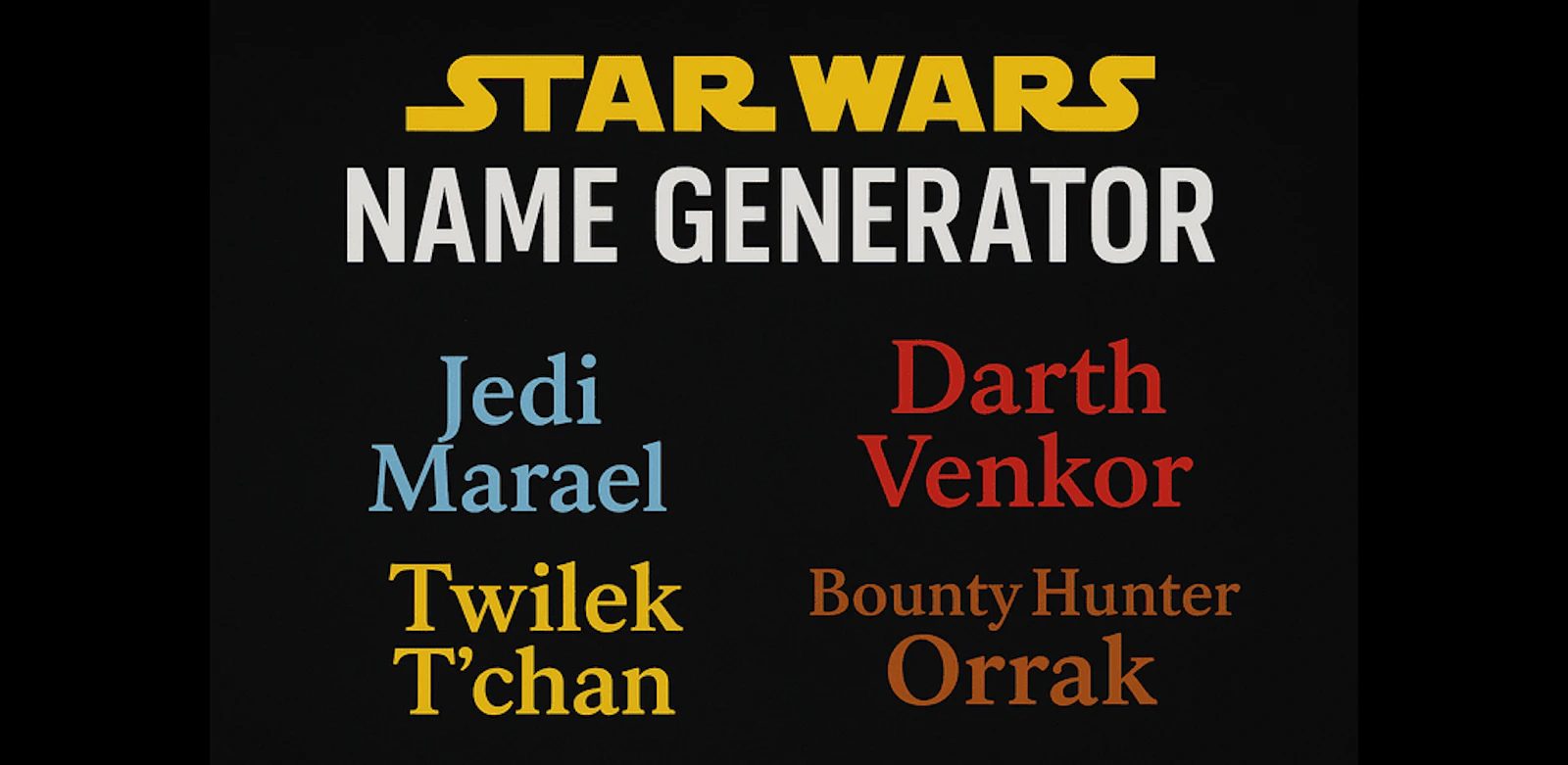 Star Wars Name Generator screenshot 1