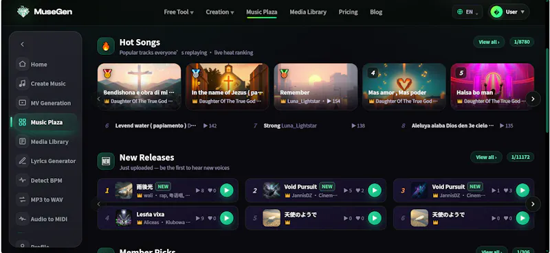 MuseGen screenshot 3
